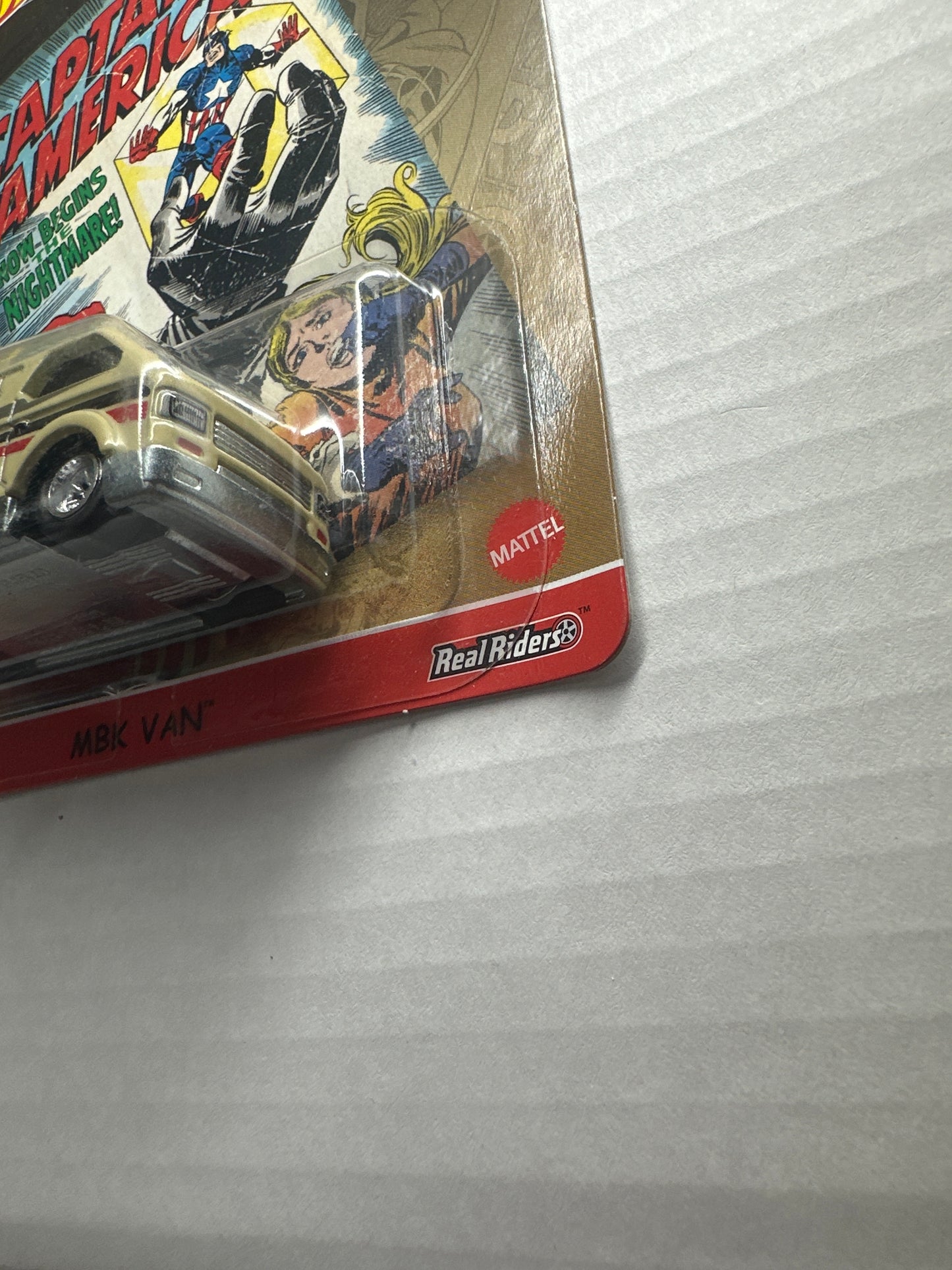 MARVEL COLLECTOR PREMIUM HOT WHEELS MARVEL COMICS CAPTAIN AMERICA MBK VAN 2/5