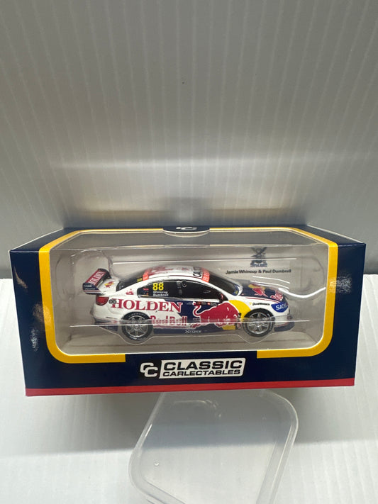 Classic carlectables Holden commodore Jamie Whincup & Paul Dumbrells 2017 sundown retro round livery redbull