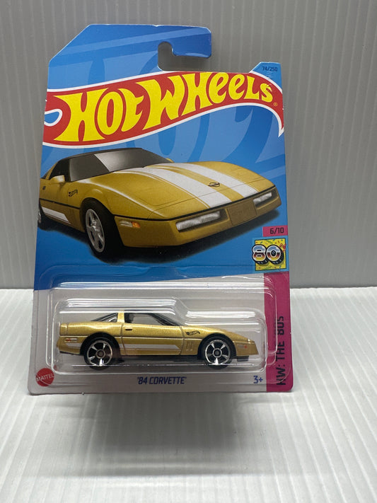 HOT WHEELS Main Line 2023 - '84 Corvette #74 (HW The 80's #06/10)