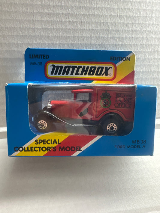 Matchbox MB 38 Ford model A Isle of Manpost office original box #1