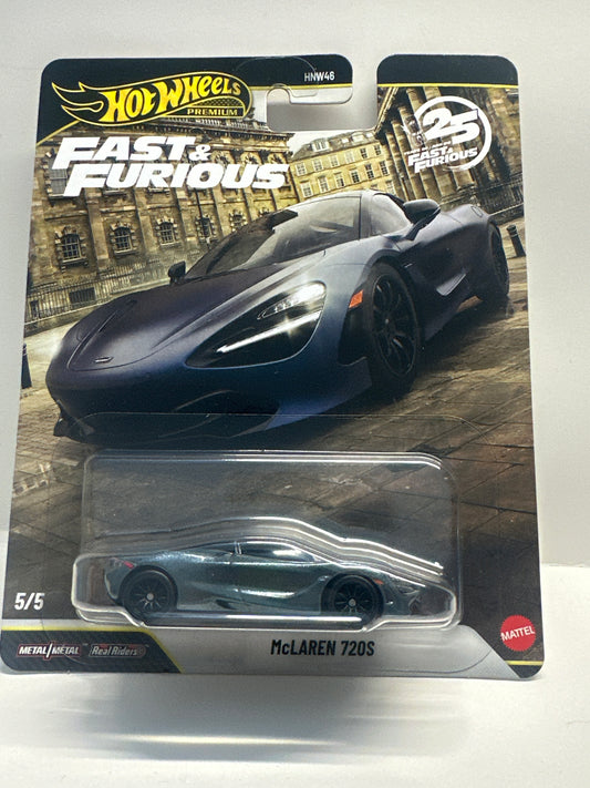 Hot Wheels Premium # FAST & FURIOUS ( EURO FAST ) MCLAREN 720S GREY 2/5.