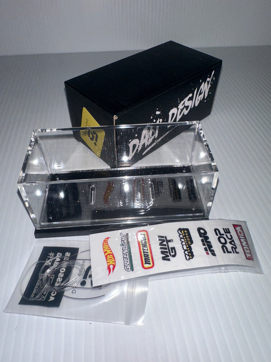 Black sparkle glitter base acrylic case kit