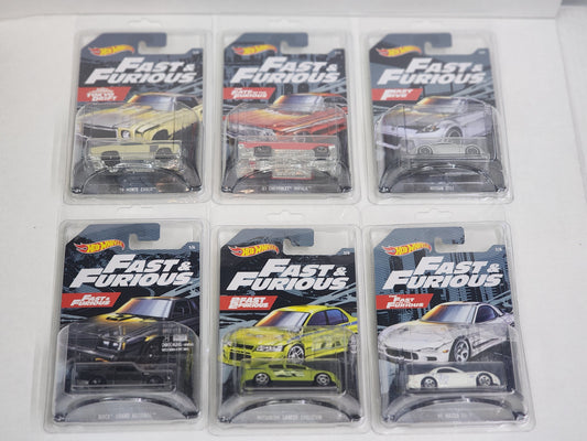 Hot Wheels Fast and Furious 2019 complete set of 6