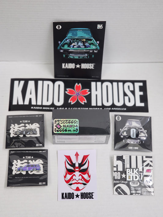 Kaidohouse Blkltd 4 Black Datsun 510 wagon No.40 of 250 with p8ns and stickers limited edition