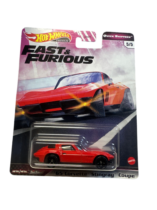 Hot Wheels Premium fast and furious 2020 Quick Shifters 5/5 - '65 Corvette Stingray Coupe GJR78