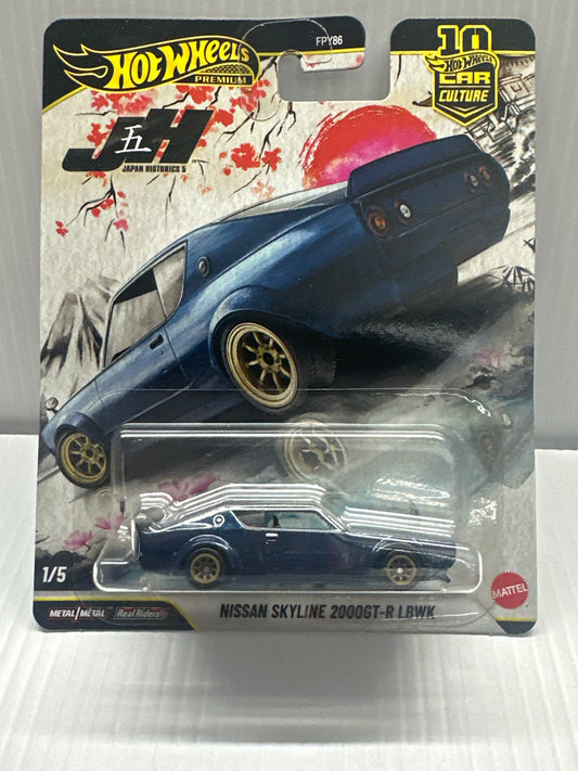 Hot Wheels Premium Car Culture Japan Historics 5 1/5 Nissan Skyline 2000GT-R LBWK