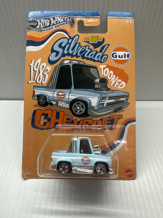 Hot Wheels 1:64 GULF TOONED Themed Automotive - Tooned ’83 Chevy