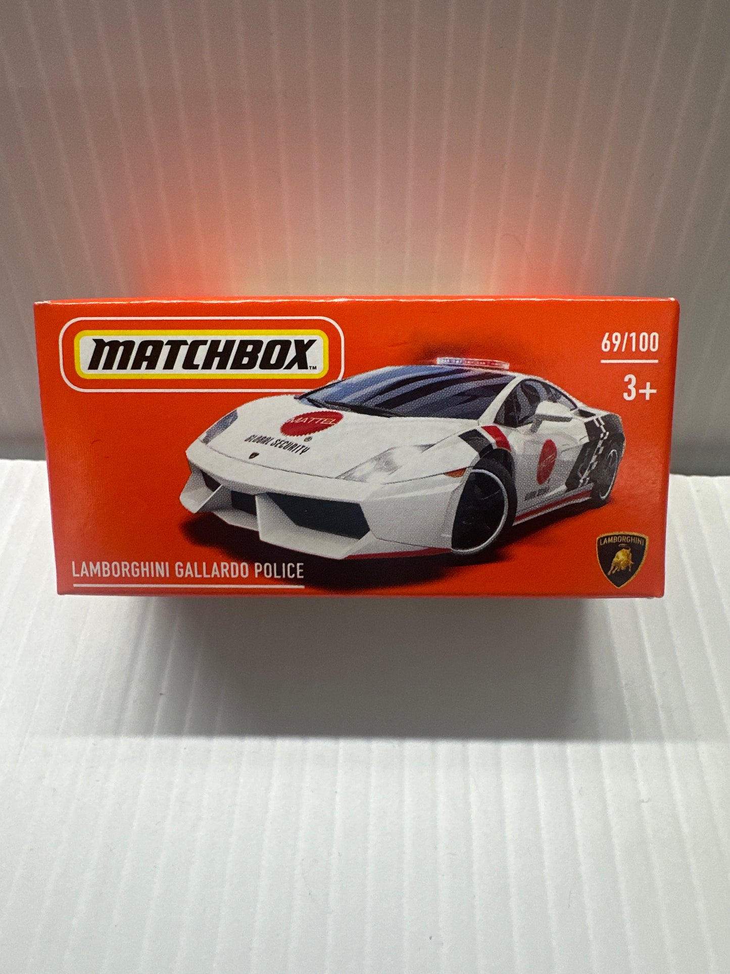 Matchbox Power Grab Lamborghini Gallardo Police White 2021 No 69