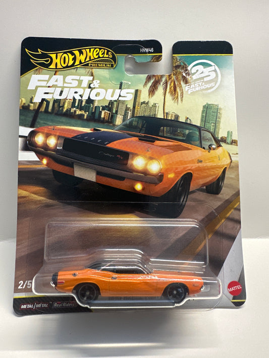 2026 Hot Wheels Premium Fast & Furious 25th Anniversary`70 Dodge Challenger R/T