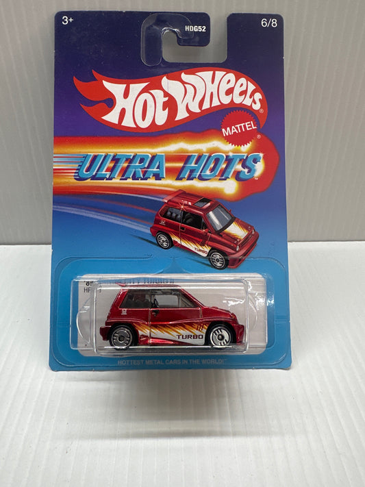 Hot Wheels Ultra Hots 85 Honda City Turbo II 6/8 red