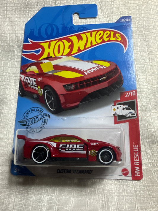 HOT WHEELS : CUSTOM ‘11 CAMARO (FIRE RESCUE / HW RESCUE)