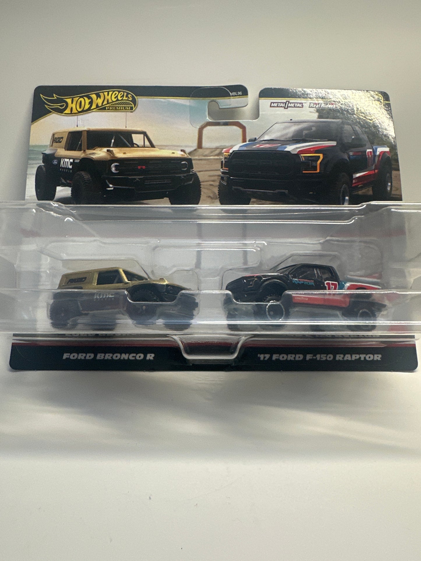 Hot Wheels Premium Ford Bronco R '17 Ford F-150 Raptor Car Culture Diecast Car