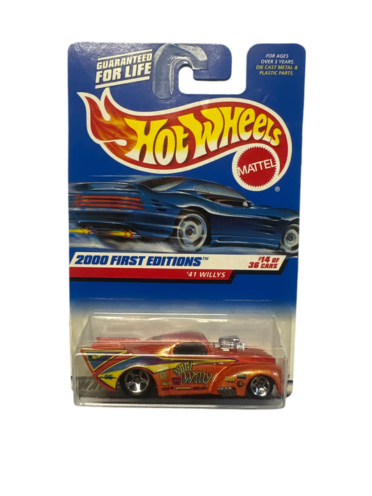 Hot Wheels 41 Willys Orange 2000 First Editions Wild Willy #14 of 36