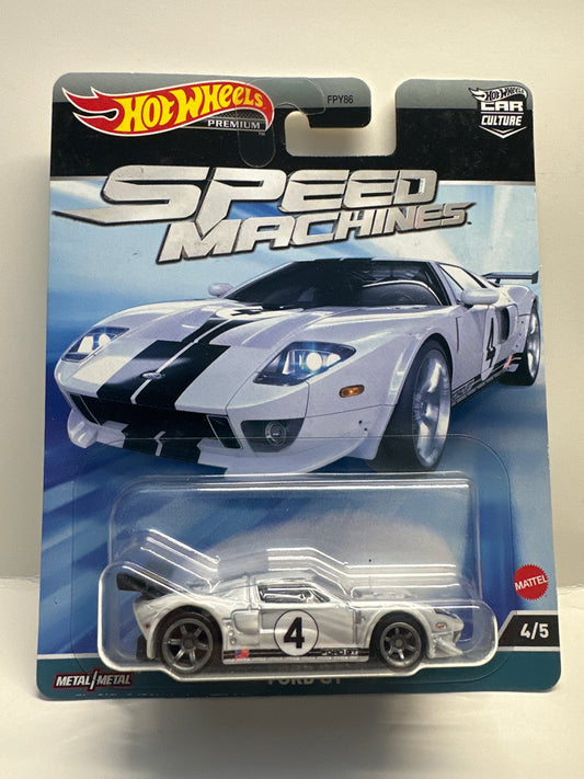 HOT WHEELS PREMIUM Speed Machines FORD GT White Car Culture 4/5 No 4
