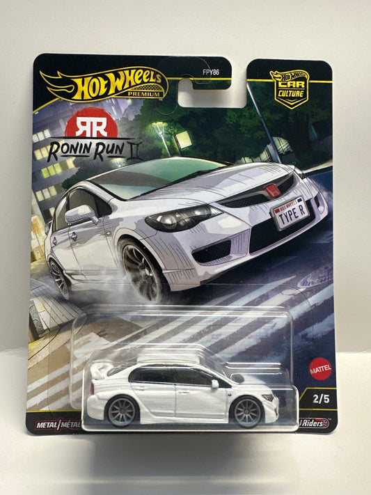 2025 Hot Wheels Premium Car Culture # Ronin Run 2- '07 Honda Civic Type R