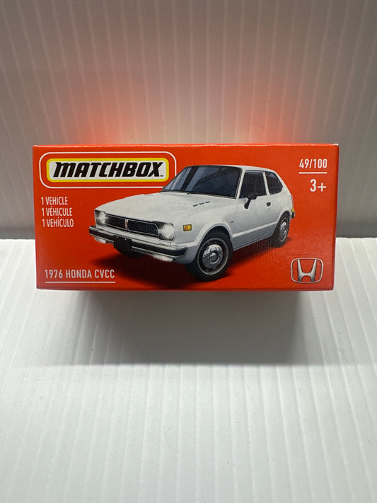 2021 Matchbox #49 1976 Honda Civic CVCC WHITE