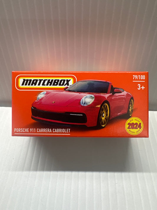 Matchbox Porsche 911 Cabriolet Red 2023