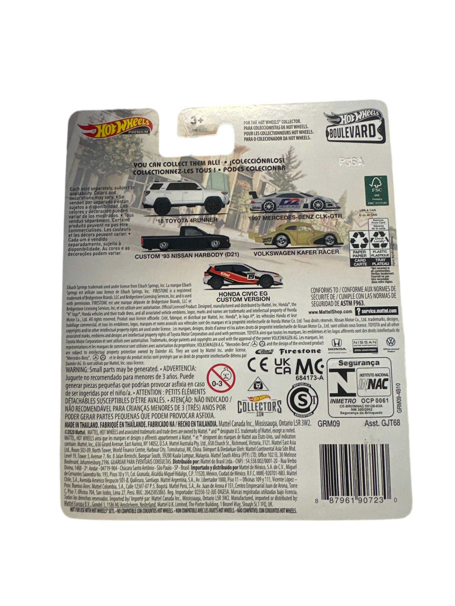Hot Wheels Premium Boulevard #38 Custom 93 Nissan Hardbody D21 Black
