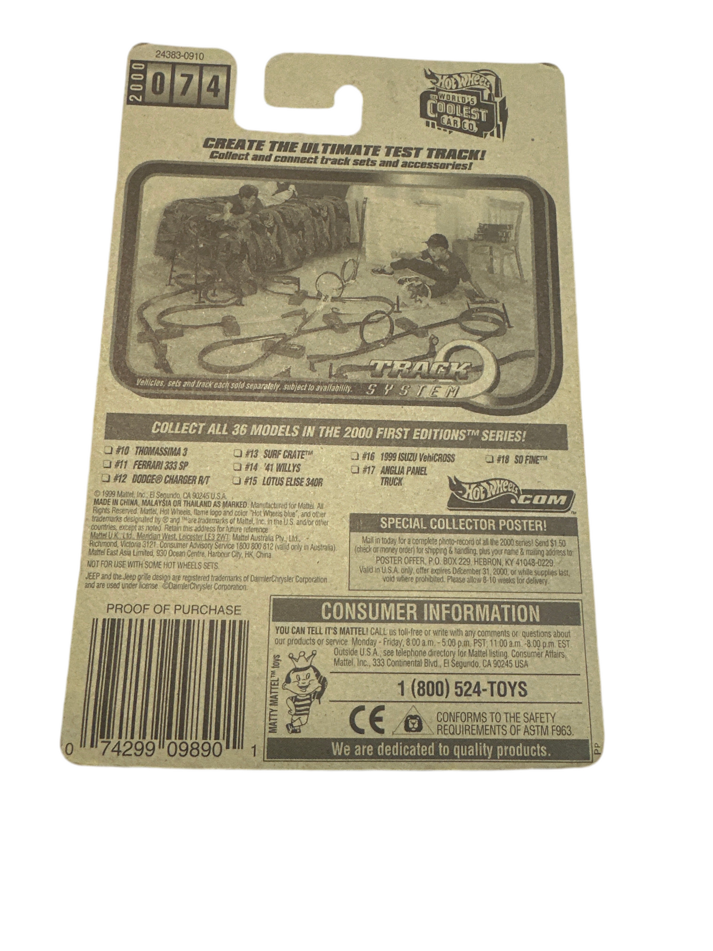 Hot Wheels 41 Willys Orange 2000 First Editions Wild Willy #14 of 36