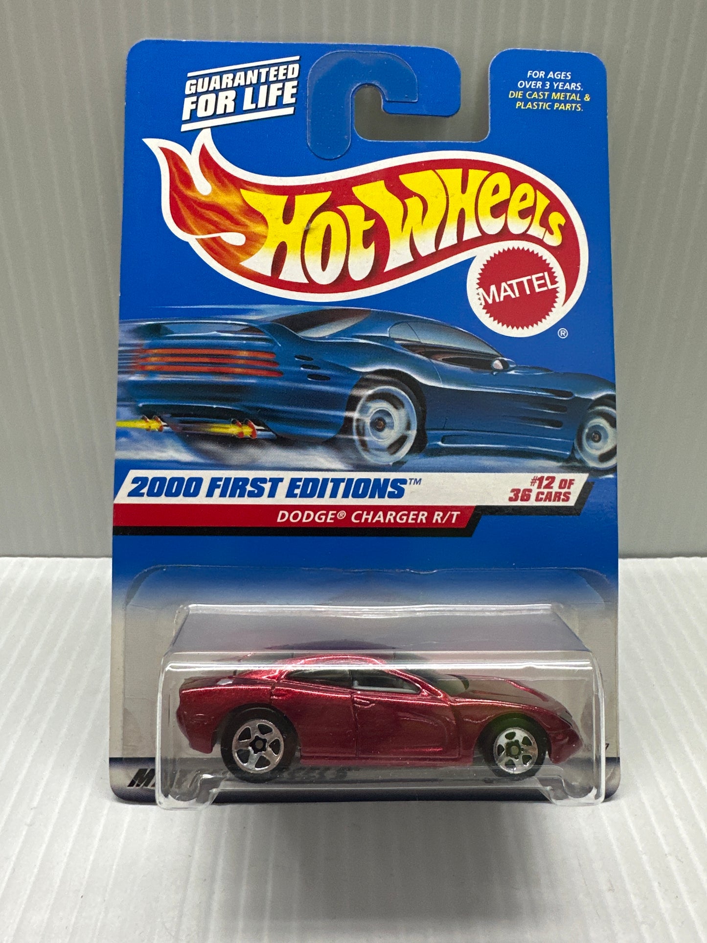 Hot Wheels 2000 First Editions Dodge Charger R/T #12 Of 36 RED Mattel L35