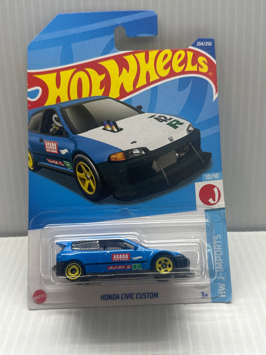 Hot Wheels 2022 Mainline Honda Civic Custom Diecast Car HW J-Imports #10