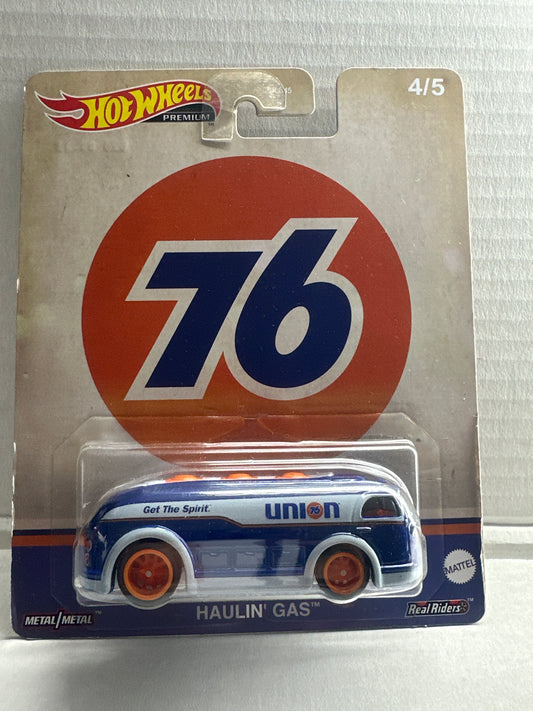 Haulin Gas Union 76 * 2023 Hot Wheels Pop Culture Vintage Oil Case U