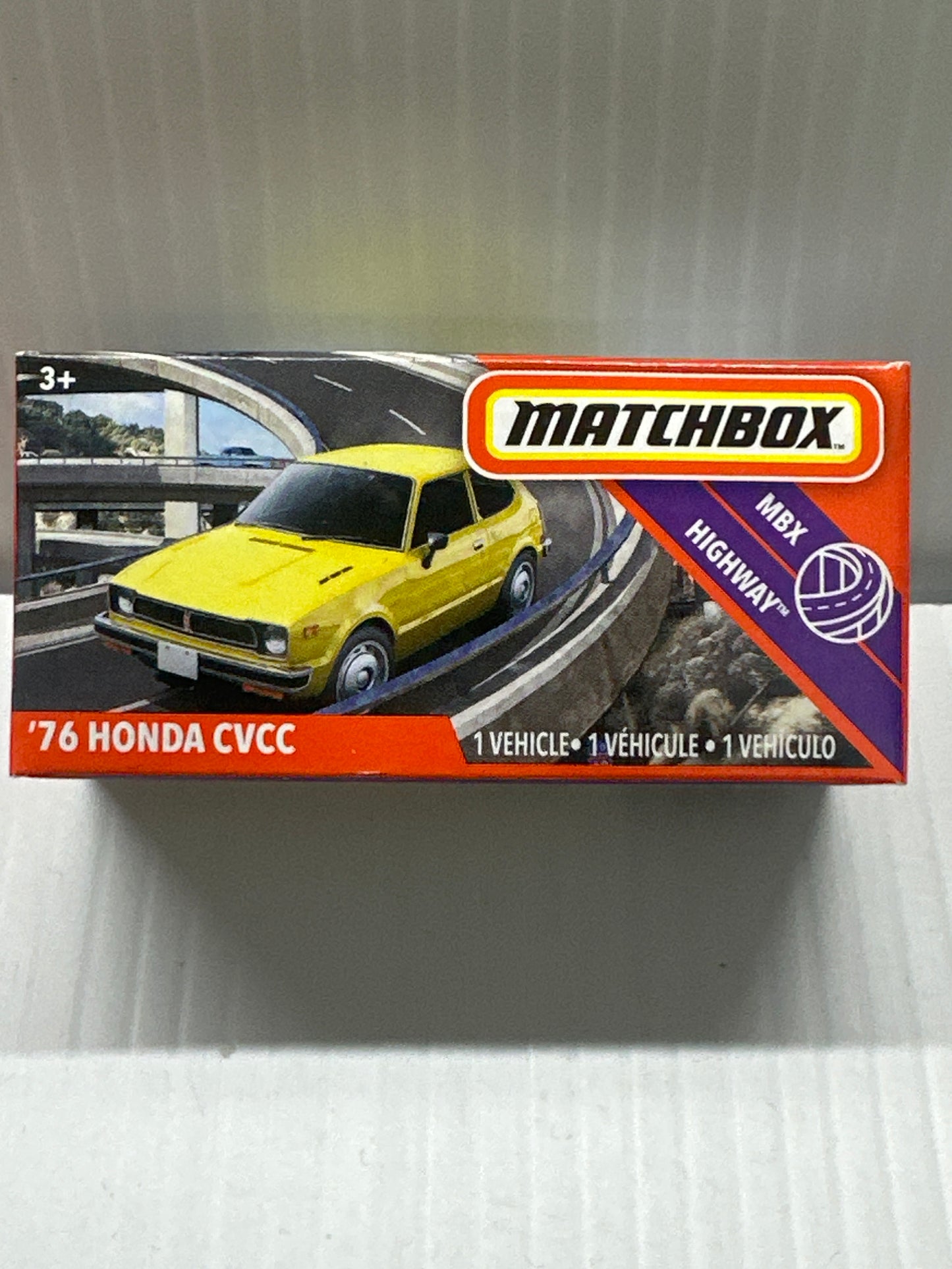 MATCHBOX POWER GRABS 76 HONDA CIVIC CVCC YELLOW
