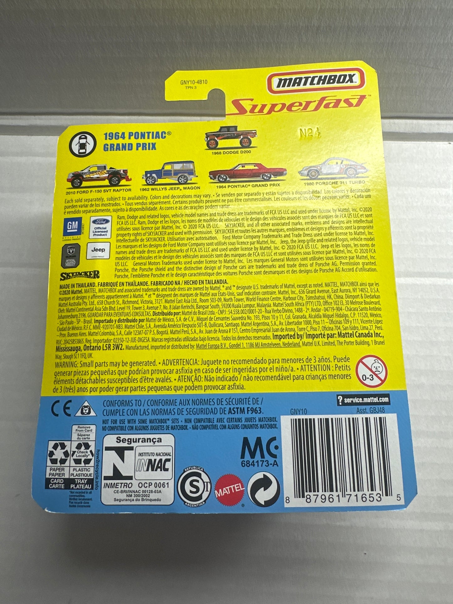 Matchbox superfast 1964 Pontiac GRAND PRIX 2020