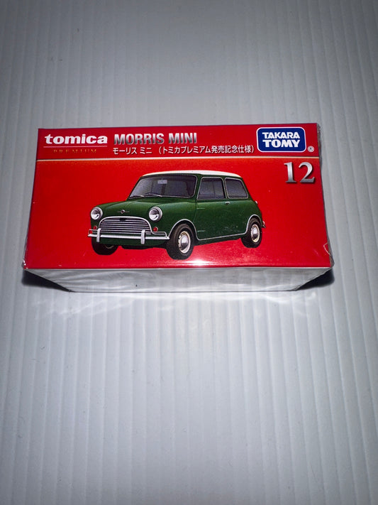 Tomica Premium red box Morris Mini no 12 green 1.50