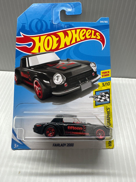 2018 HOT WHEELS - FAIRLADY 2000 BLACK HW speed graphics