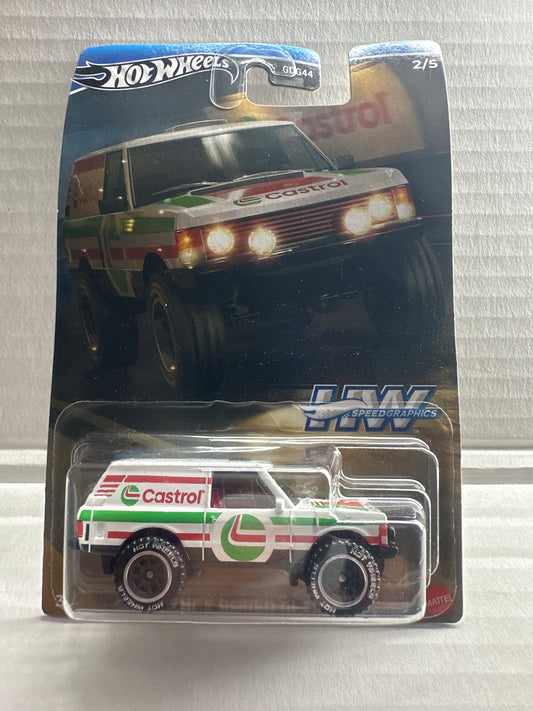 HOT WHEELS RANGE ROVER CLASSIC CASTROL 2024 SERIES HW SPEED GRAPHICS