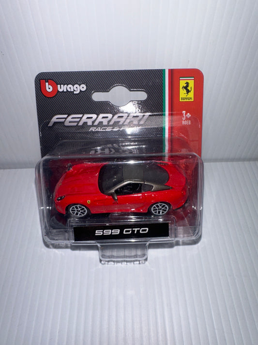 Burago Ferrari 599 GTO red race and play