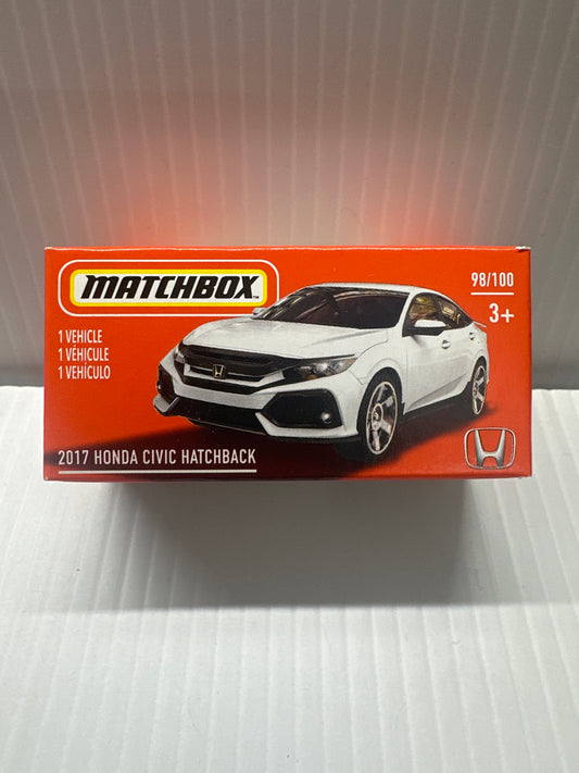 2021 MATCHBOX WHITE 2017 HONDA CIVIC HATCHBACK, METRO SERIES, MBX #98