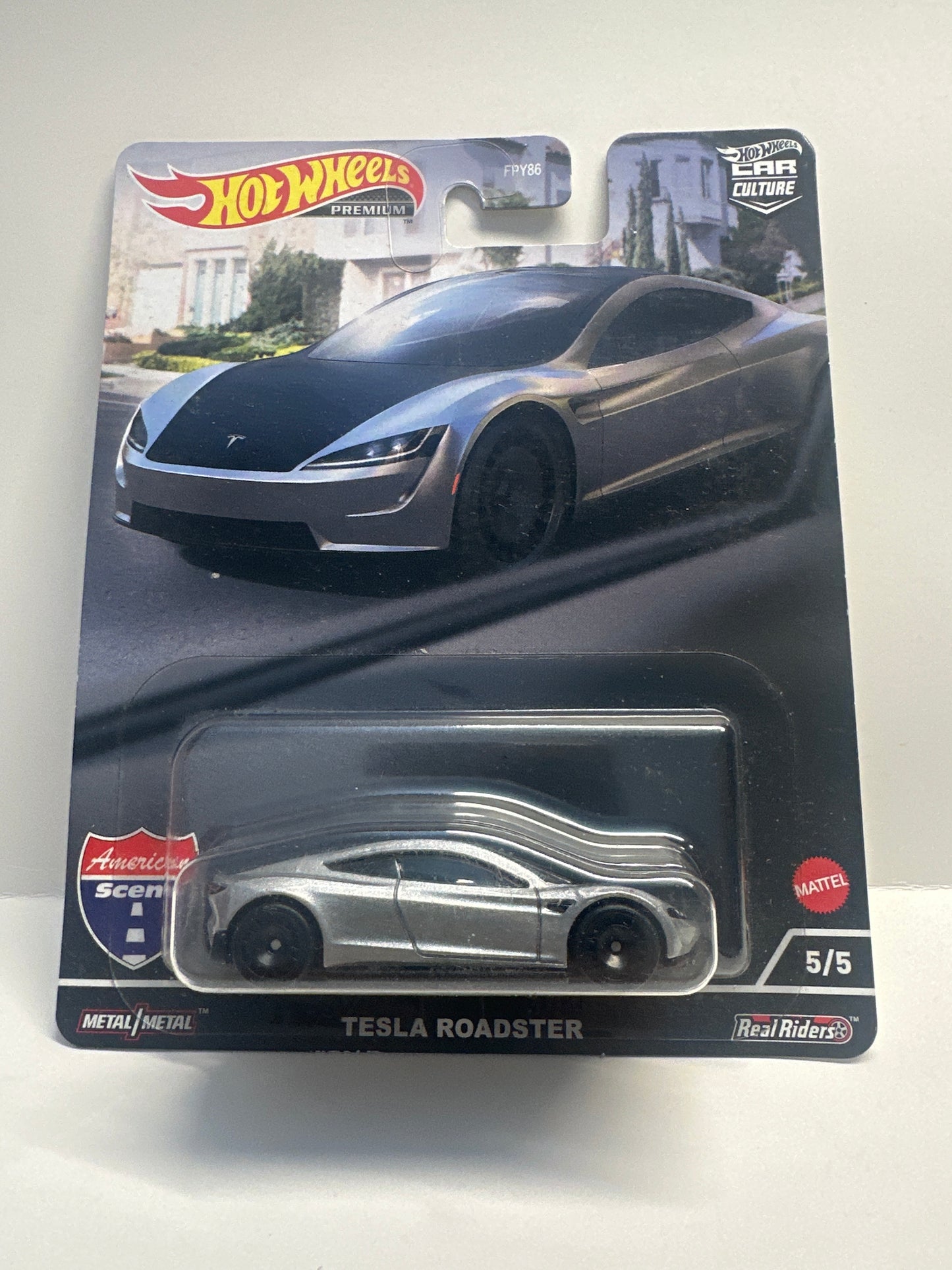 Hot Wheels Car Culture 2022 American Scene Tesla Roadster