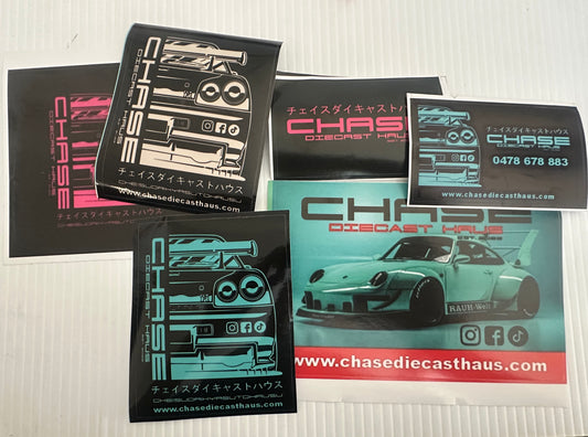 Chase Diecast Haus assorted stickers pack