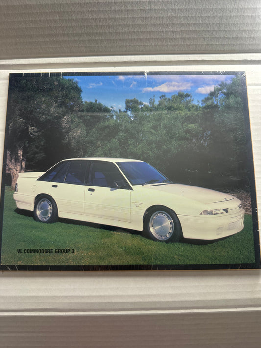 VL Holden Commodore Group 3 25.5cm x 20.5cm( wood backing)
