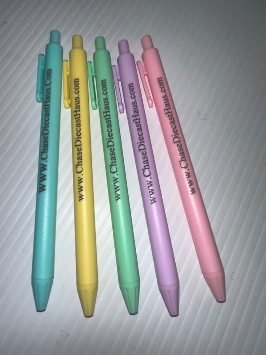Chase Diecast Haus black ink pen assortment color