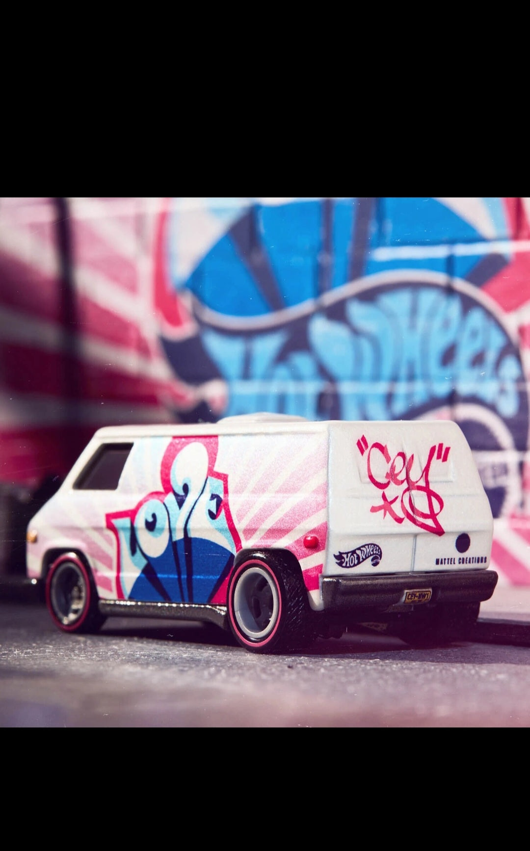 Hot Wheels x Cey Adams Love 70's Dodge Van - Mattel Creations Collaboration RLC