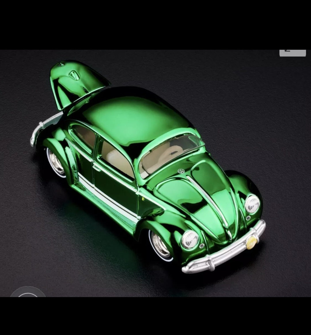 Hot Wheels
Rlc exclusive 2024
VW '49 Kawa-Bug-A Green - W/ Patch, And Button