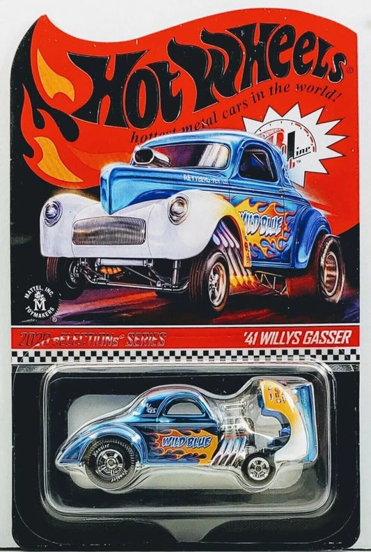 Hot Wheels RLC 2020 Selections Series '41 Willys Gasser Wild Blue Hot Rod Kustom