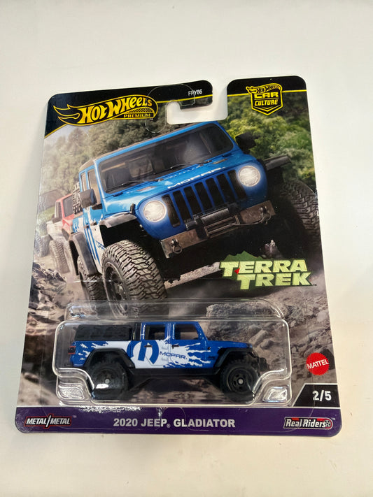 2024 Hot Wheels Premium 2020 Jeep Gladiator Terra Trek 2/5 Blue