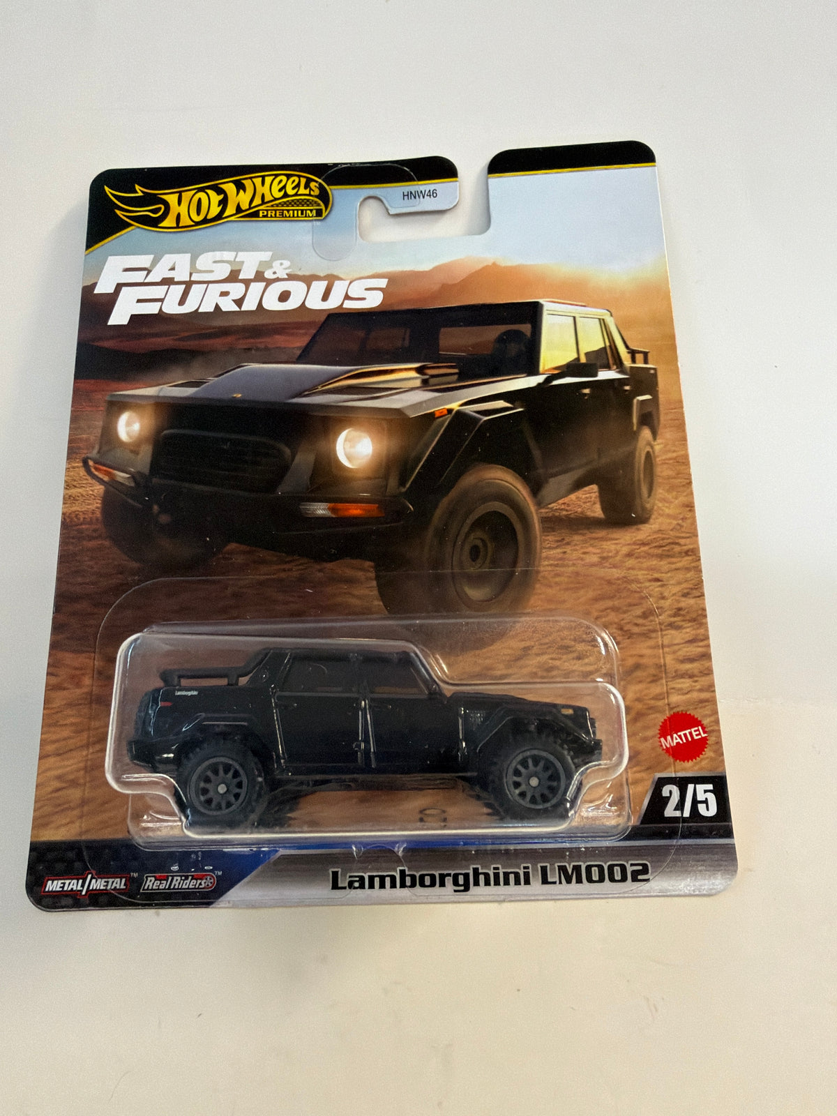 Hot Wheels Premium Fast & Furious black Lamborghini LM002 2/5