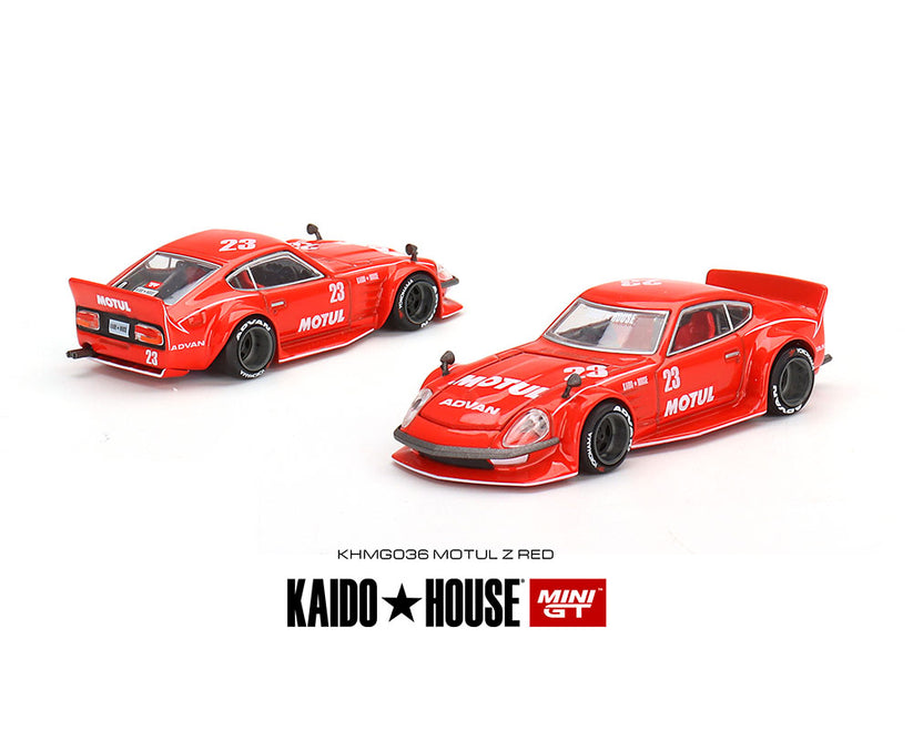Mini GT
Kaidohouse x Mini GT 1:64 Datsun KAIDO Fairlady Z MOTUL V2 Red
