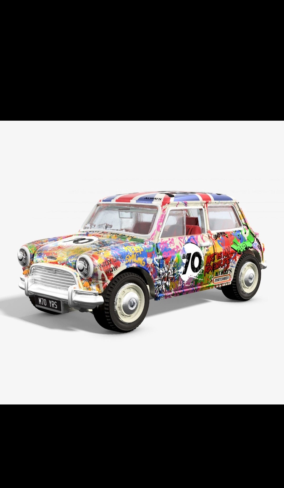 Mattel Matchbox x Mr Brainwash 1964 Austin Mini Cooper S Grafitti JCK45-9993