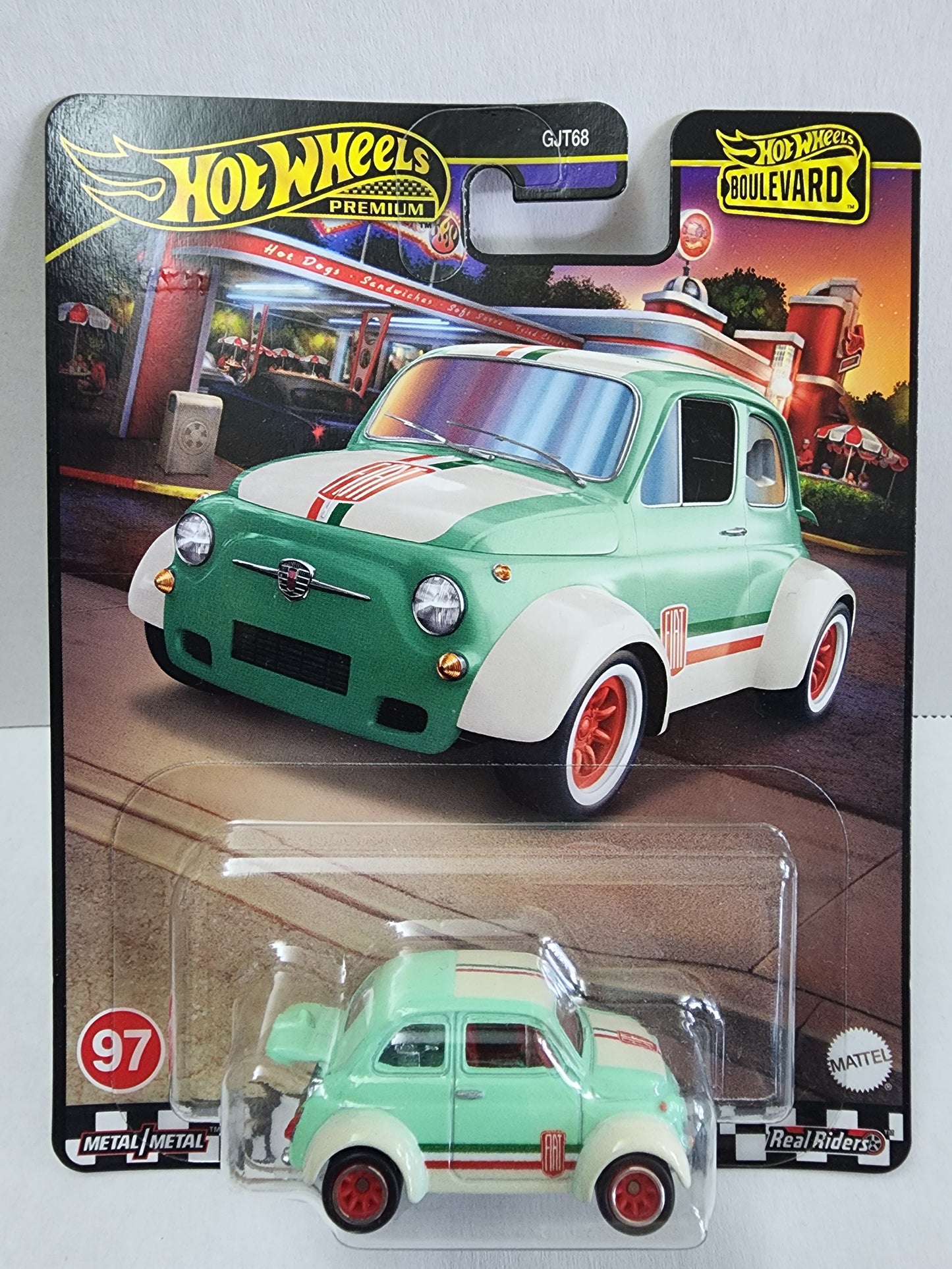 Hot wheels Premium Boulevard No.97 60s Fiat D 500 Modificado