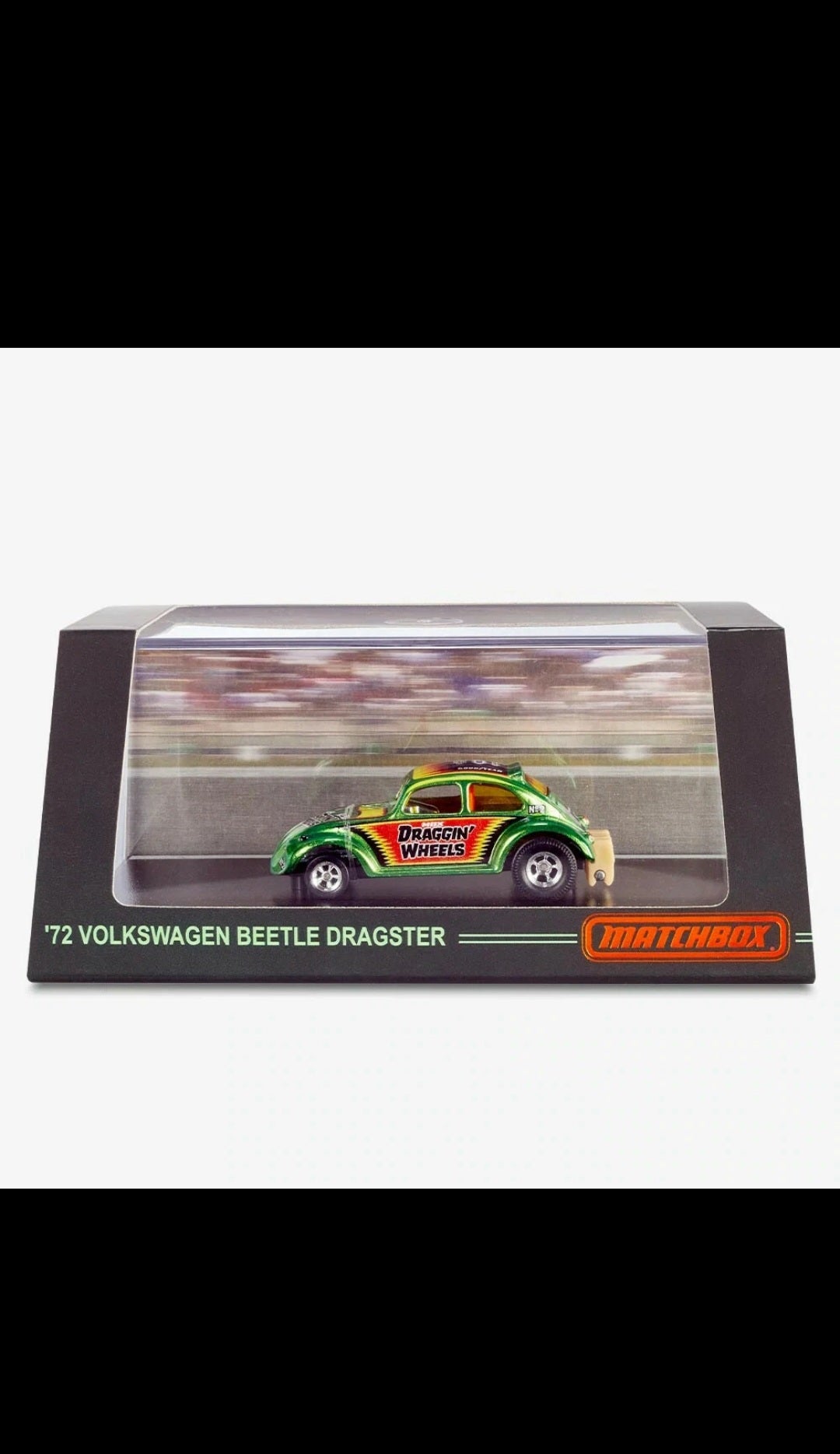 2022 Matchbox 72 Volkswagen Beetle Mean Green Drag Machine RLC