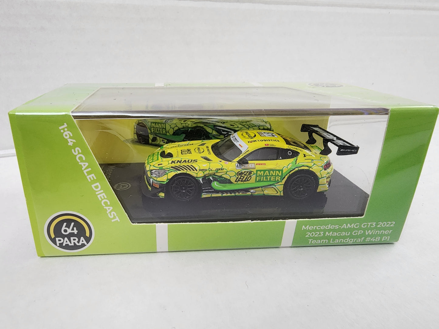 Para64 1/64 Mercedes-AMG GT3 Evo 2023 Macau GP Team Landgraf #48 P1