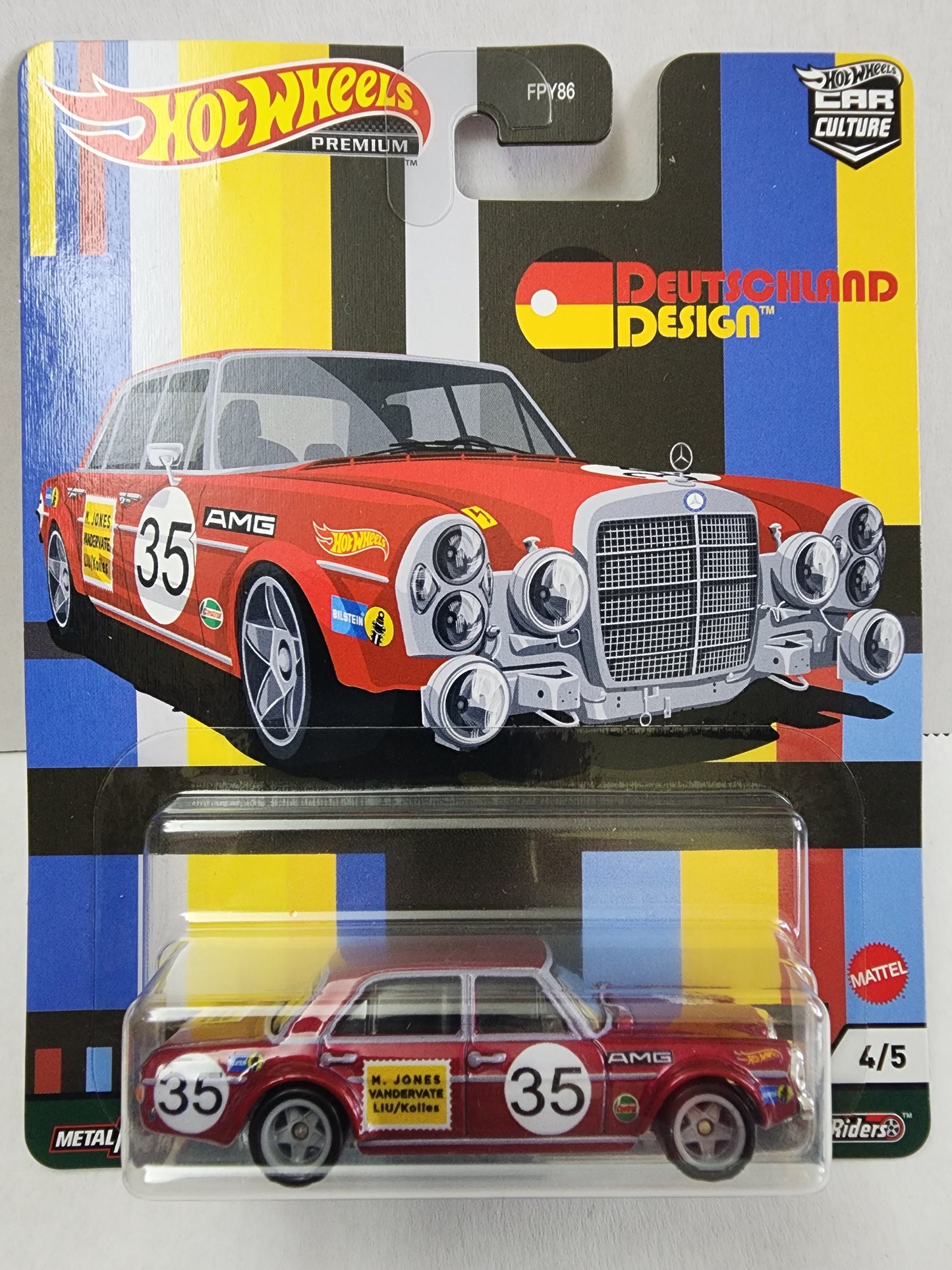 Hot wheels Premium Deutschland Design Mercedes Benz 300 sel 6.8 Amg