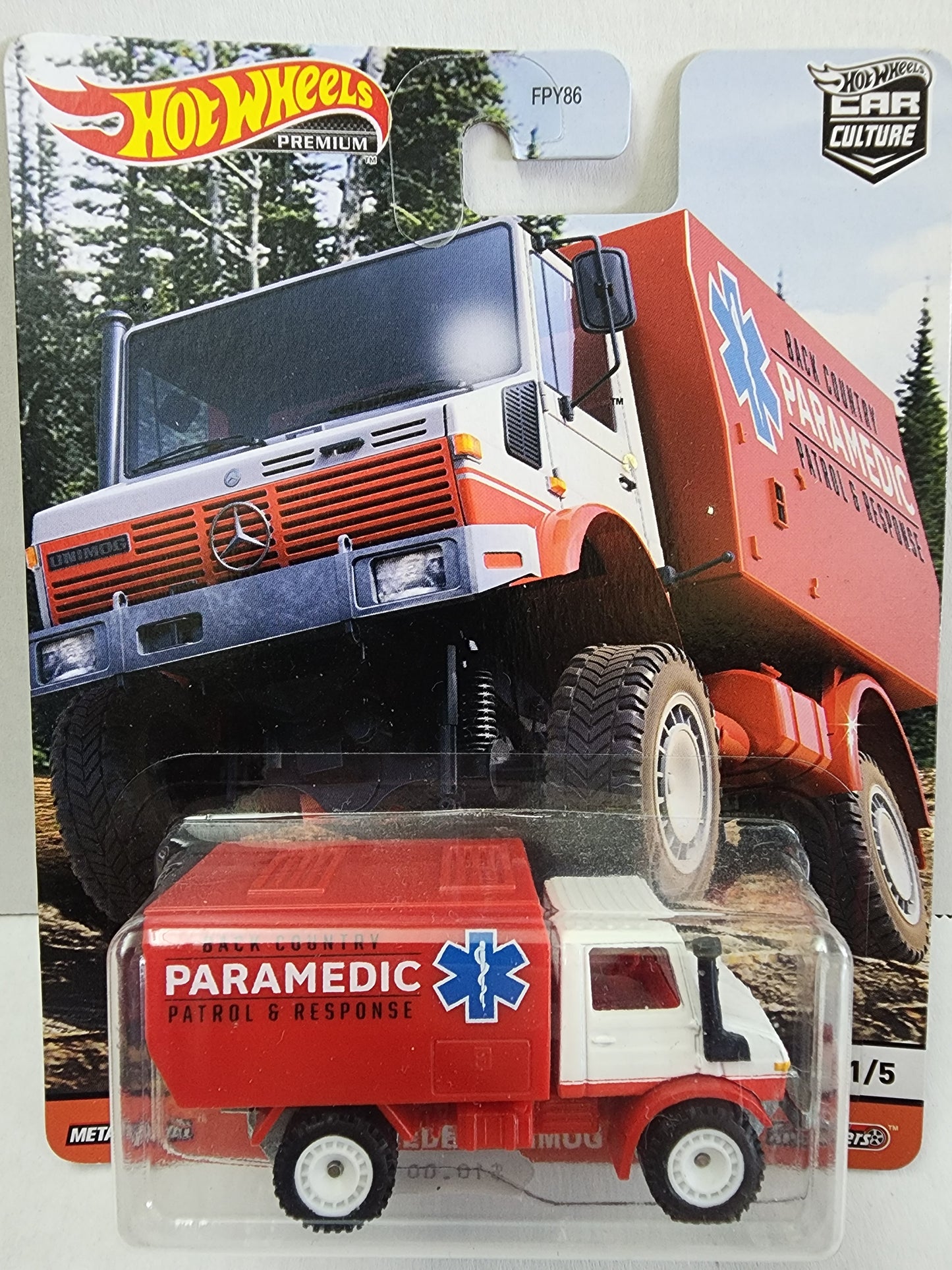 Hot wheels Premium Wild Terrain 88 Mercedes Unimog au1300