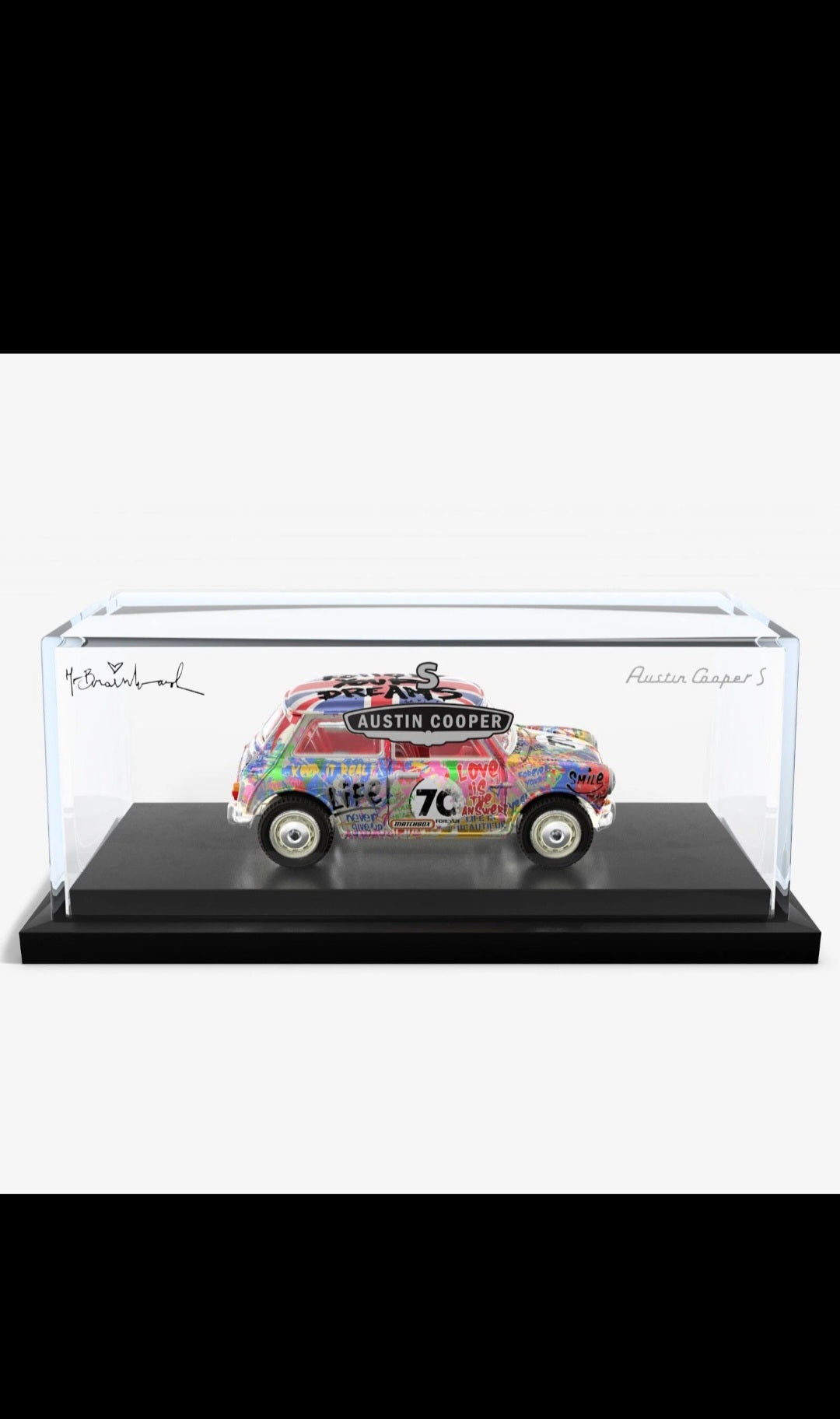 Mattel Matchbox x Mr Brainwash 1964 Austin Mini Cooper S Grafitti JCK45-9993